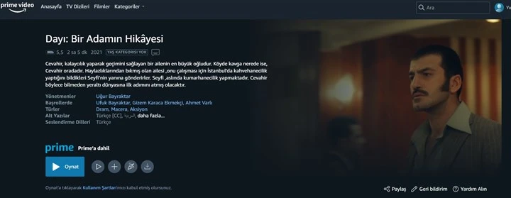 Amazon Prime Video'ya ilk kez bir Türk yapımı içerik eklendi 2